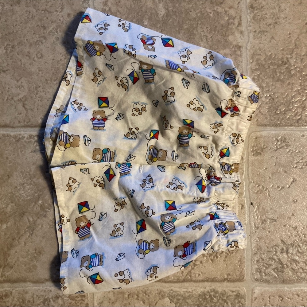 Bambini Boys’ Printed Shorts with Bear and Kite Design